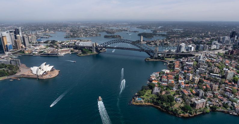 Sydney - Aerial Overview of Port Jackson