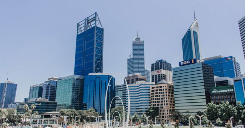 Perth - City of Perth under a Blue Sky